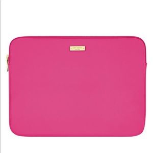 Kate Spade Pink Leather Laptop Sleeve